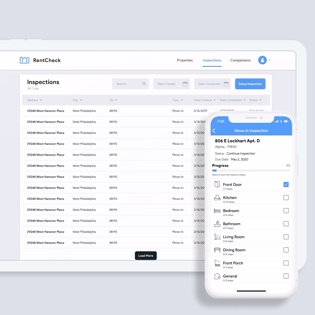 Cover image for RentCheck Inspection Platform Redesign