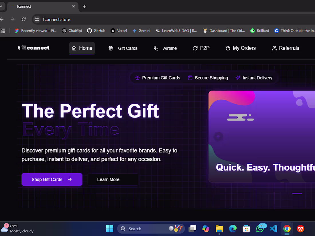 Cover image for Online Gift Card Store 