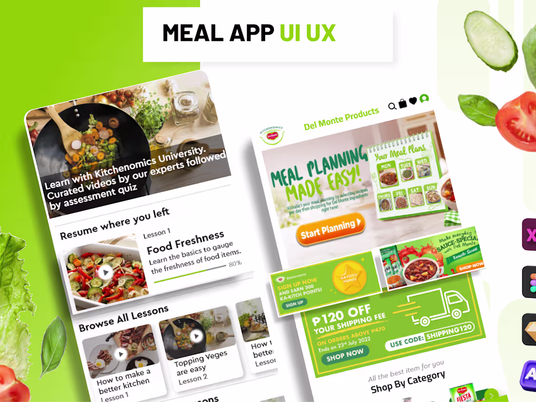 Cover image for DelMonte Recipe App UI UX