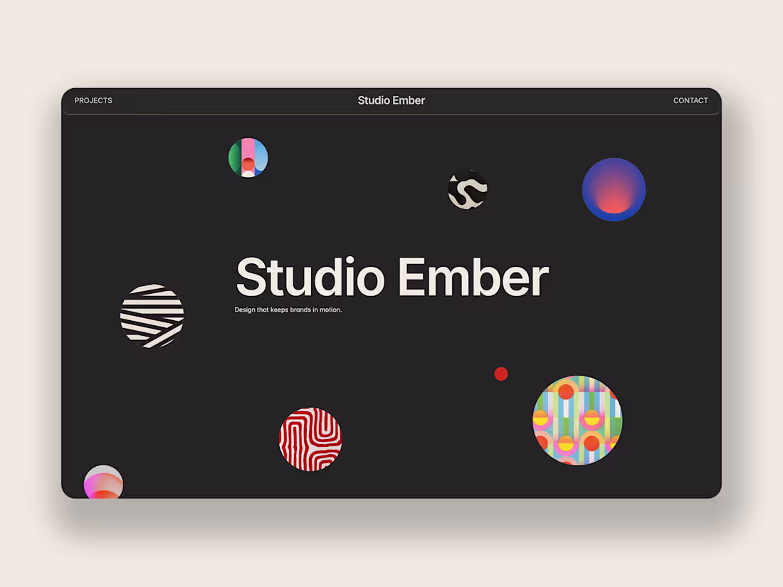 Cover image for Studio Ember — Modern Portfolio Framer Template 