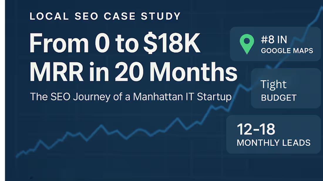 Cover image for Local SEO Success for Manhattan IT Firm