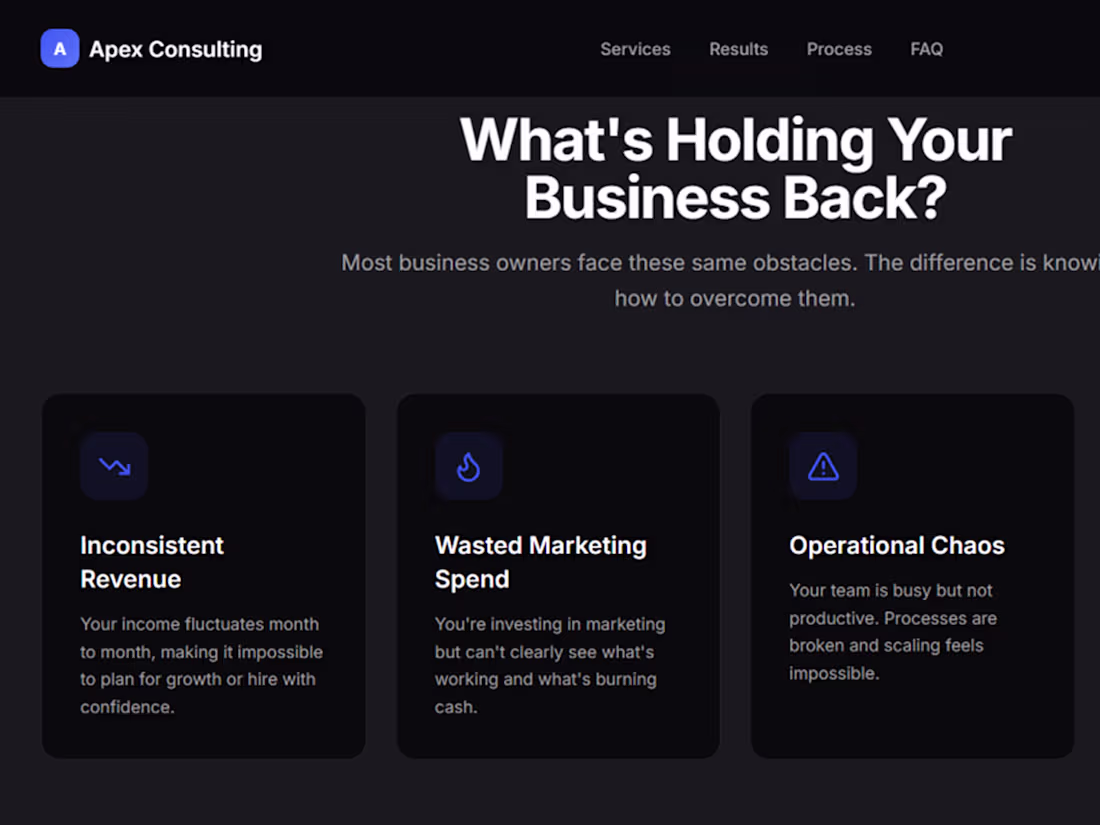 Cover image for High-Converting Business Consulting Landing Page