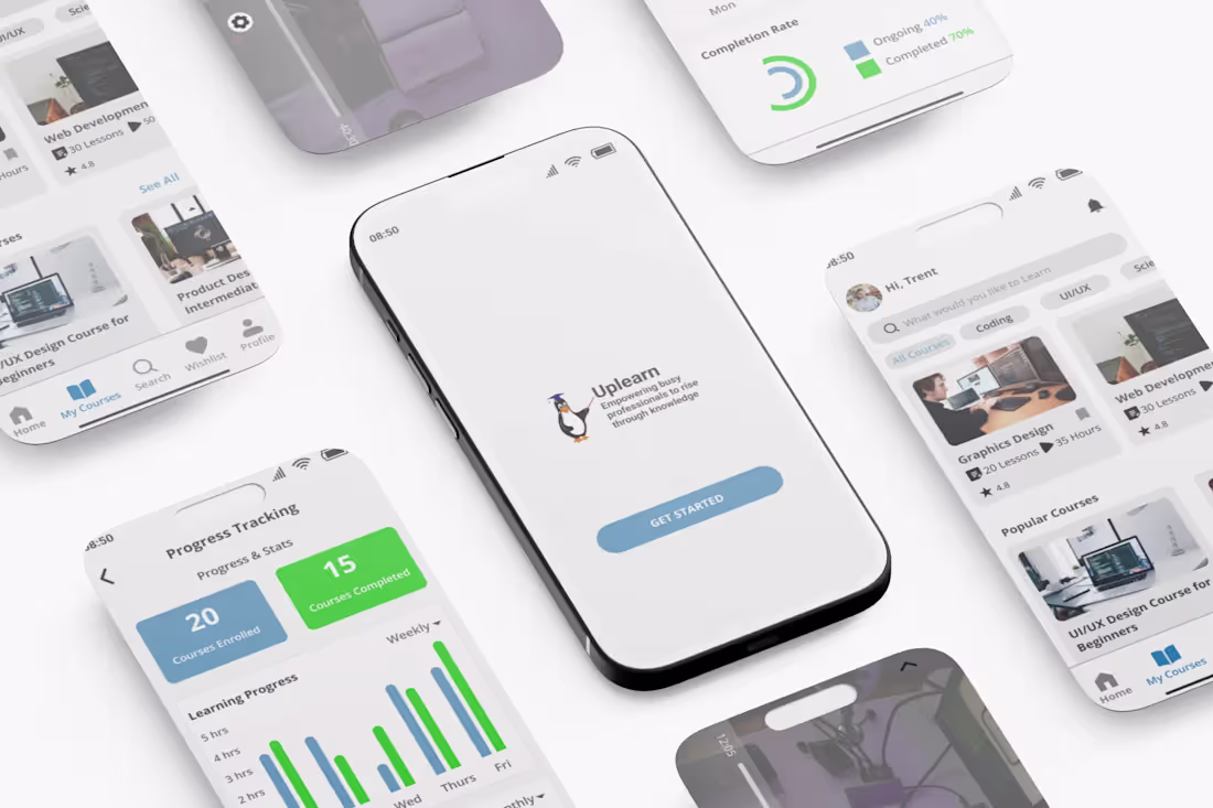 Cover image for Uplearn E-learning Platform Design