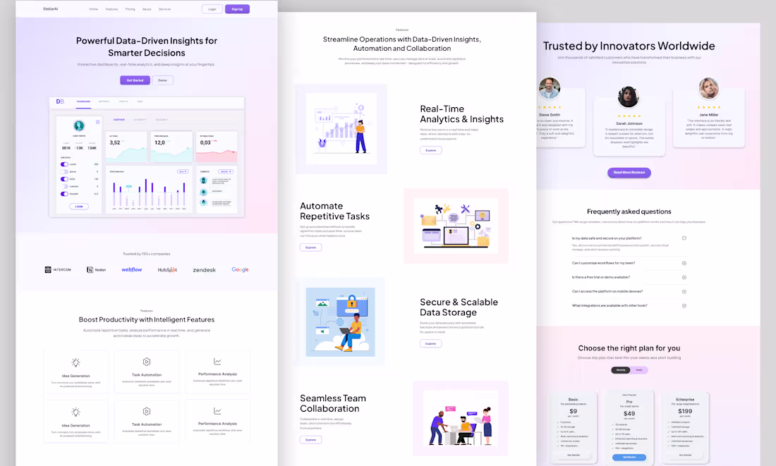 Cover image for SaaS Website Design