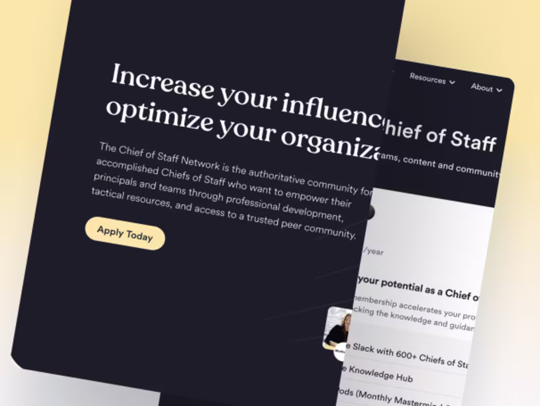 Cover image for 
Chief Of Staff Network