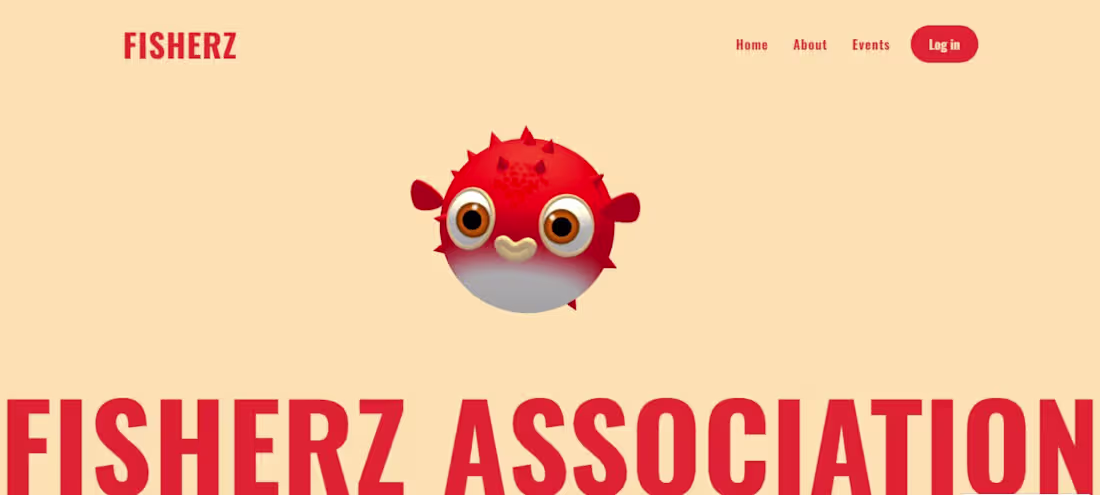 Cover image for Fishing Club 3D Website With Log-In and Newsletter