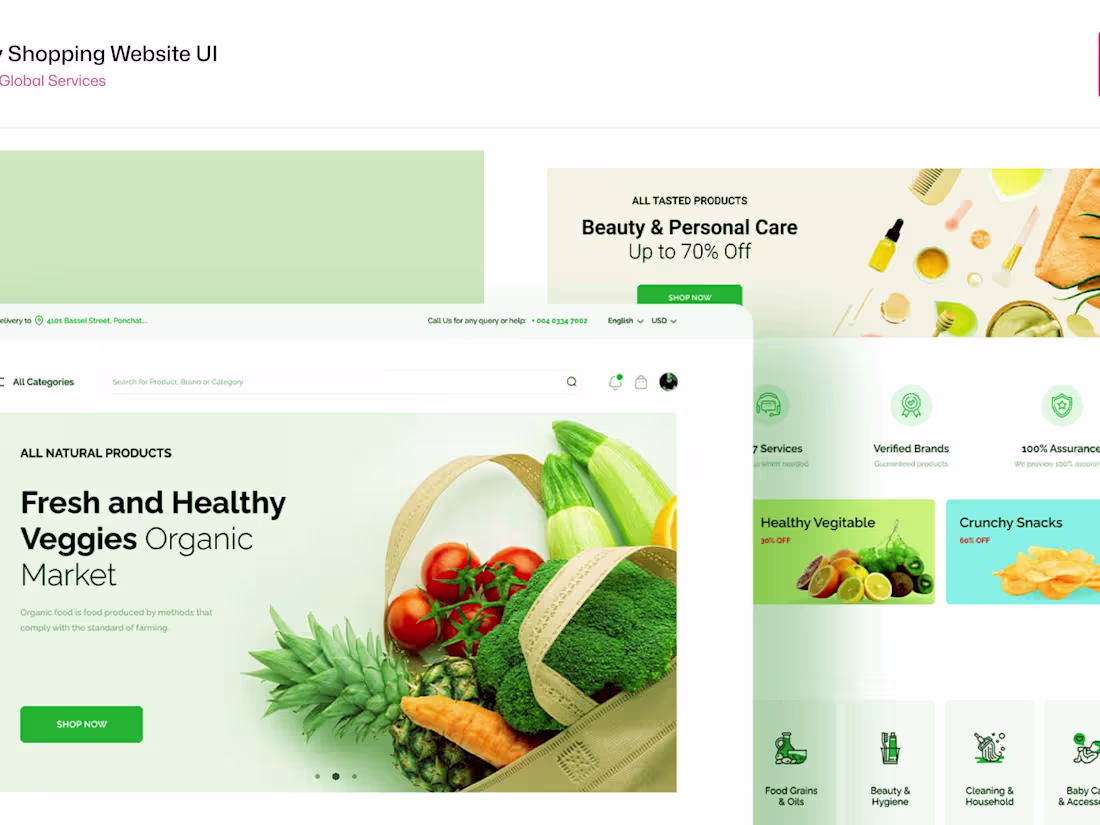 Cover image for  Your Digital Fresh Grocery Destination