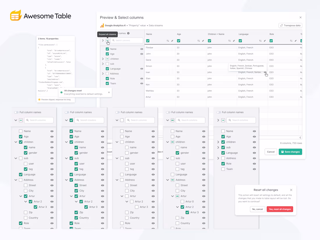 Cover image for Awesome Table Connectors