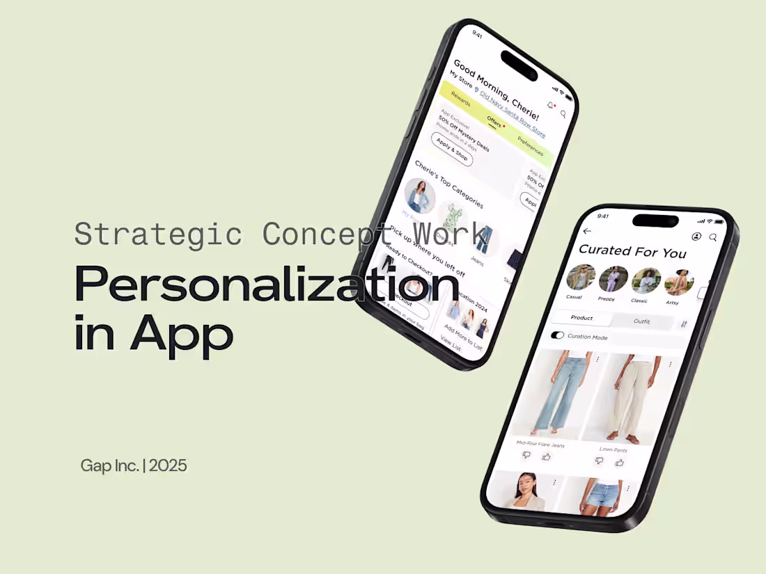 Cover image for Personalized Mobile App Experience for Gap Inc.