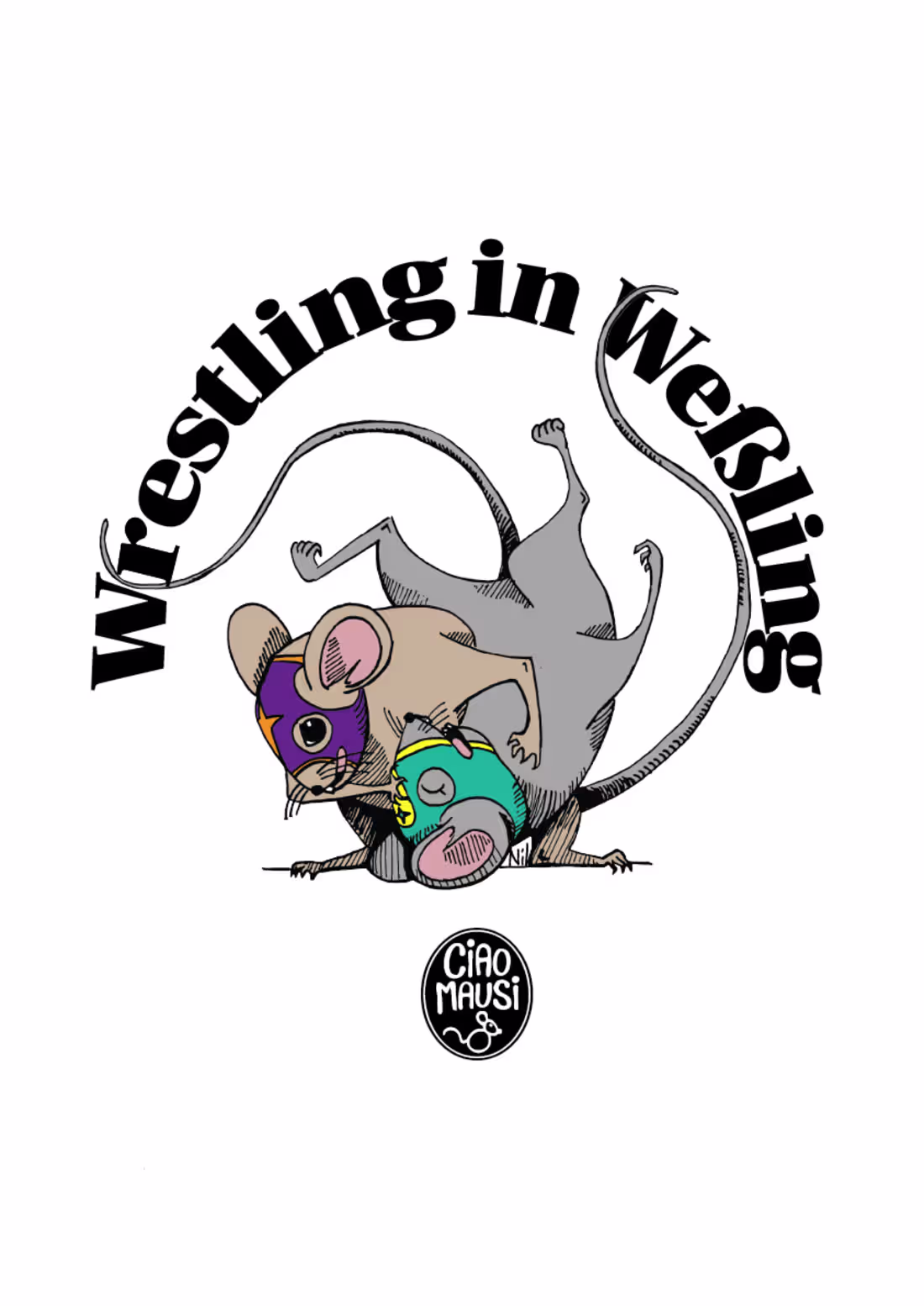 Cover image for Wrestling in Weßling - T-shirt Design for a Bar