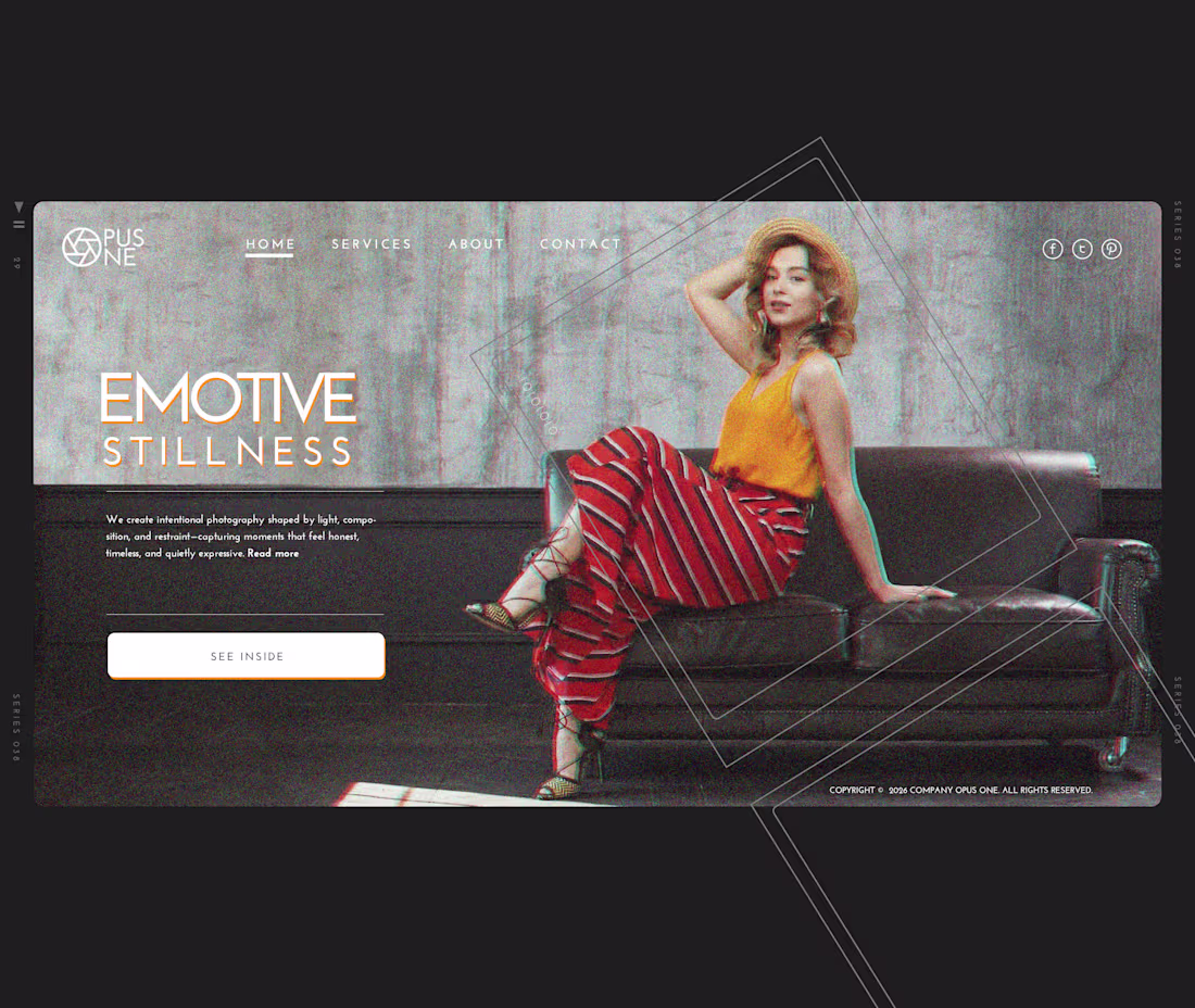 Cover image for  Photography Landing Page UI – Modern Web Design