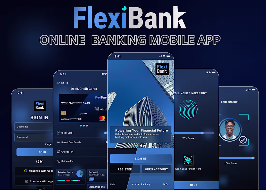 Cover image for FlexiBank Online Banking Mobile App