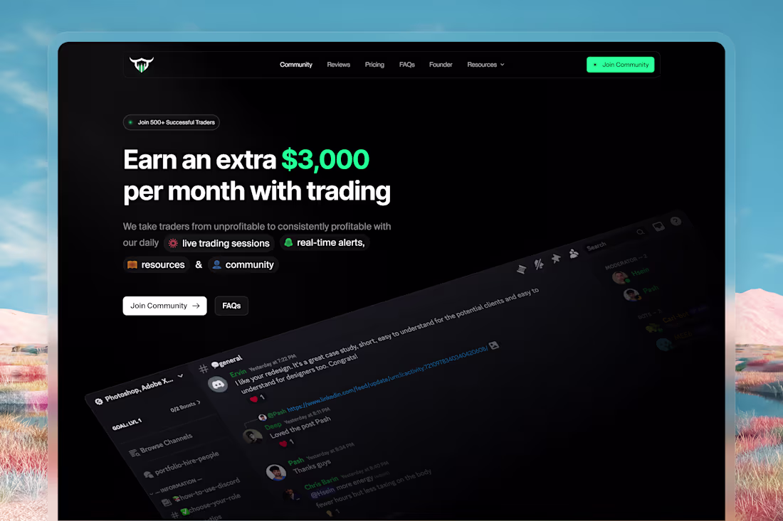 Cover image for TradeProElite: Landing Page Design