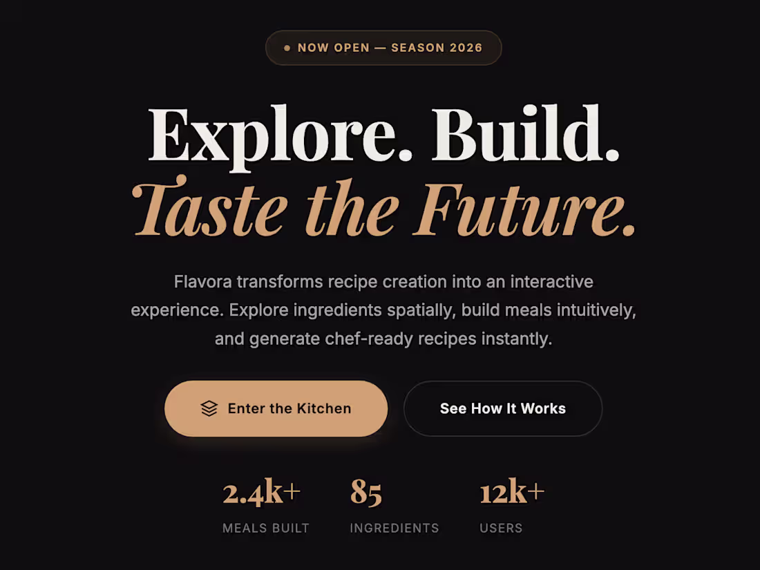 Cover image for I just built Flavora as