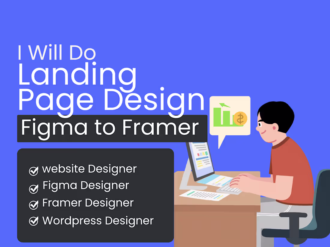 Cover image for I will do Landing page design from Figma to Framer