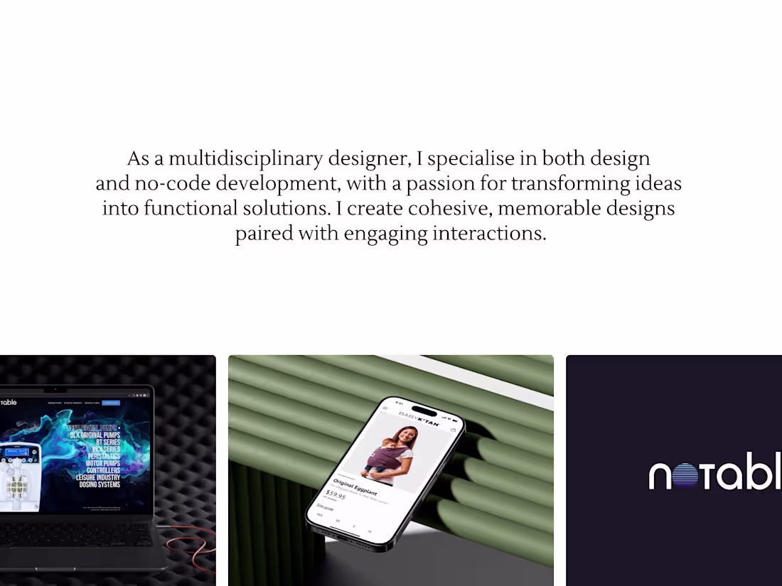 Cover image for Personal Portfolio — UX/UI Designer