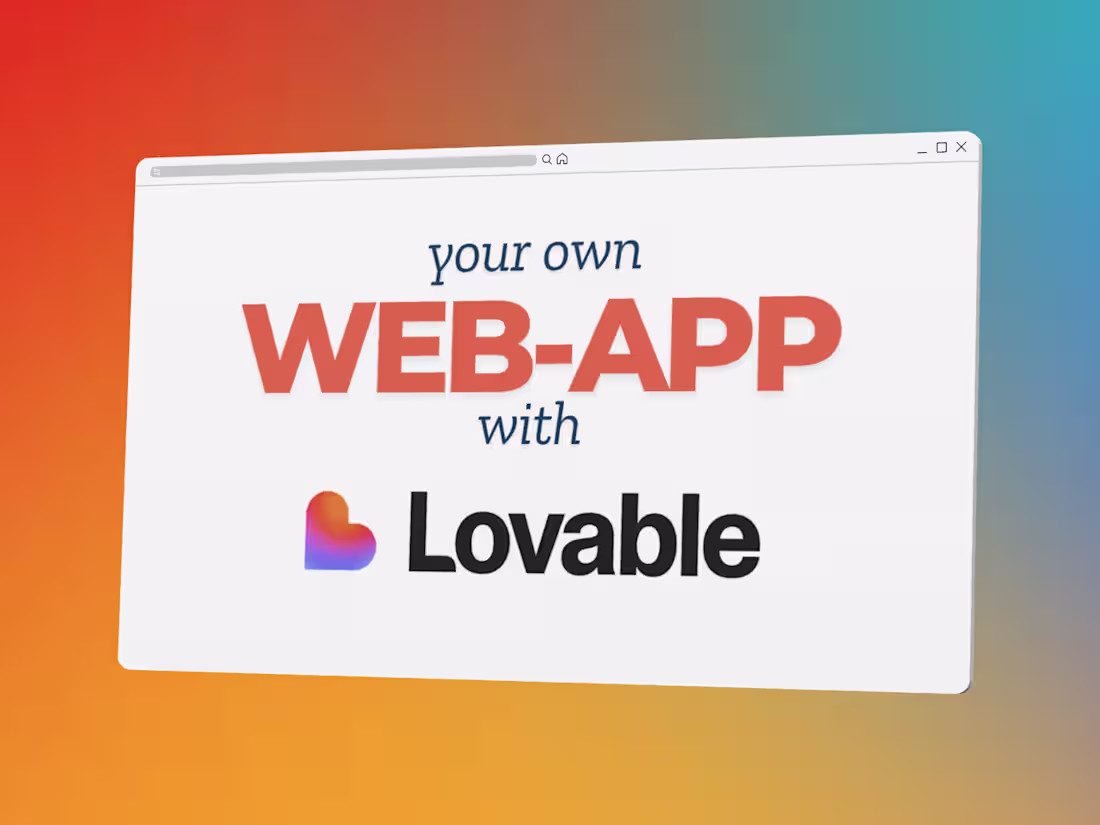 Cover image for Lovable AI Web-App: Fast & Reliable