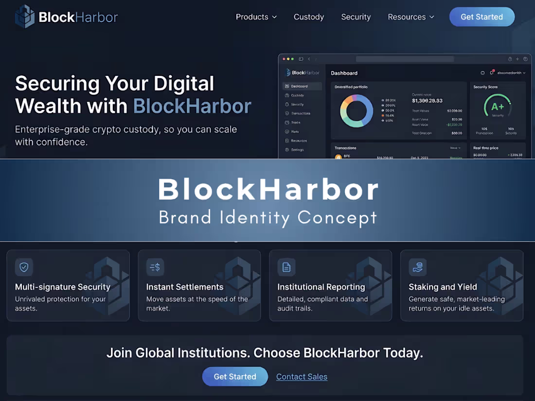 Cover image for BlockHarbor - Blockchain Custody Platform