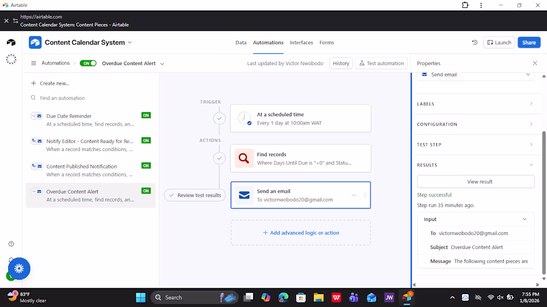 Cover image for Marketing Content Calendar Management System