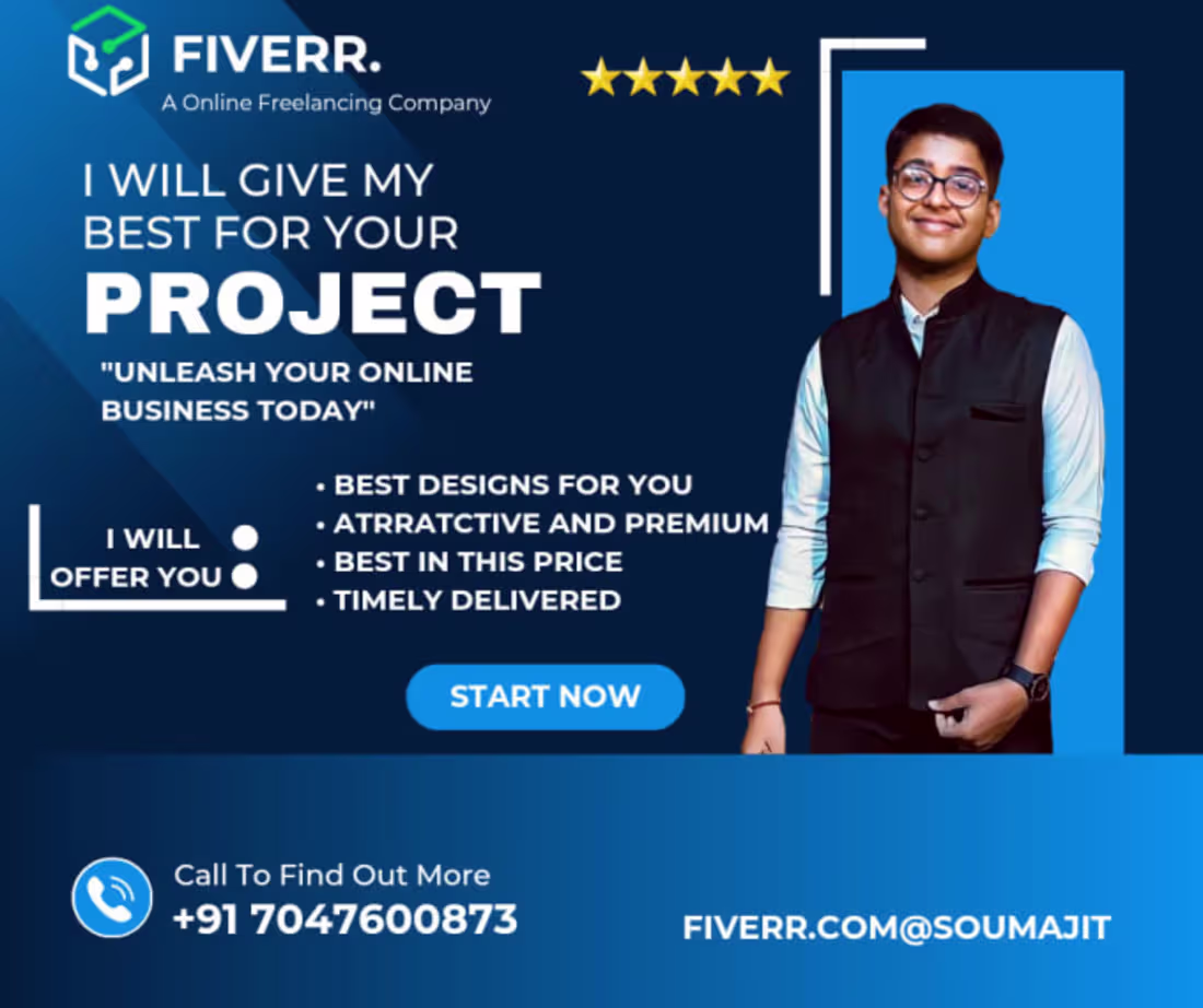 Cover image for I will create a attractive business card and many more designs …