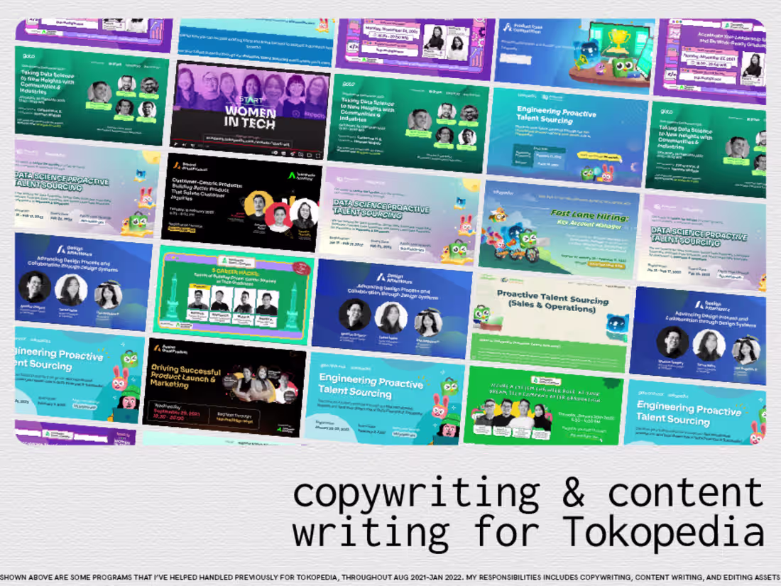 Cover image for Copywriting & Content Writing for Tokopedia