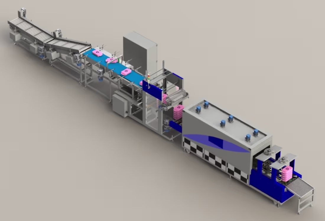 Cover image for High speed automatic shrink bundling