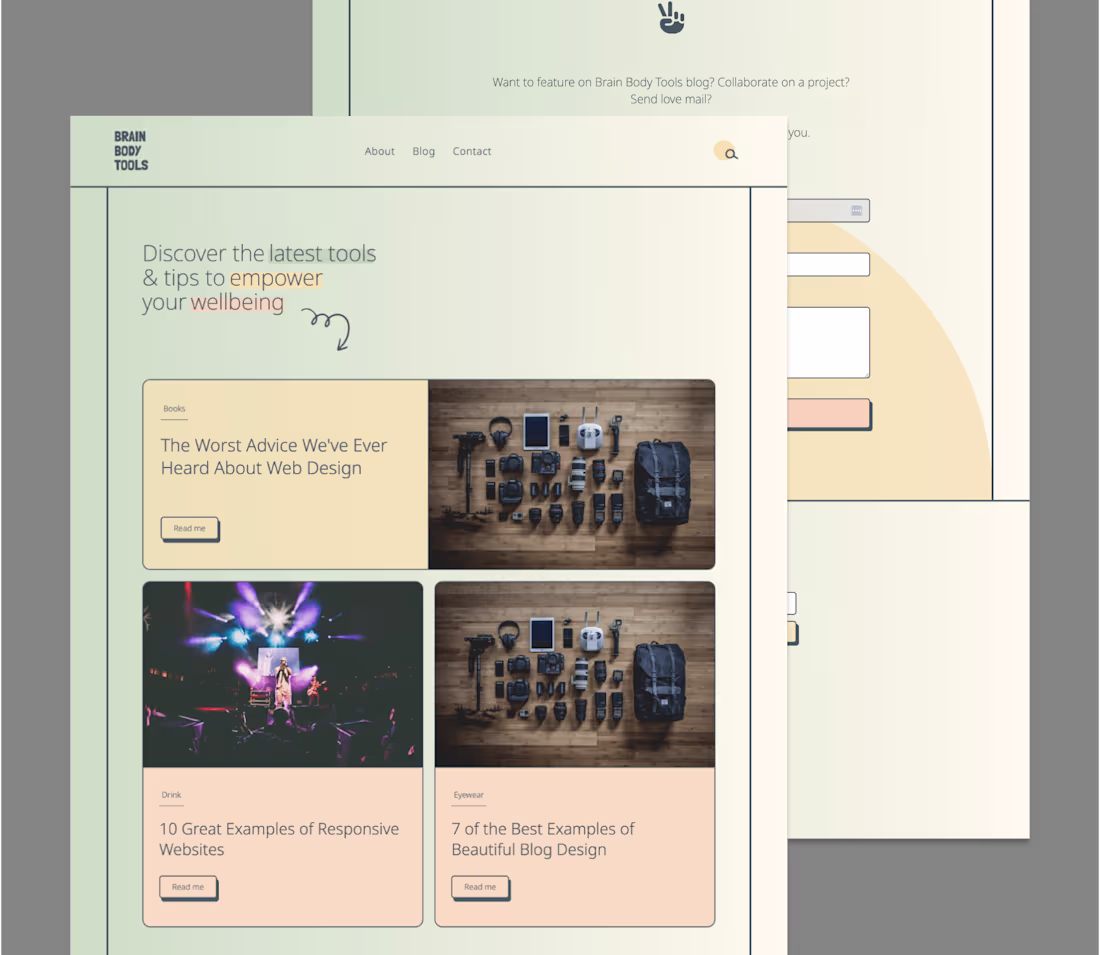 Cover image for Health Blog - Concept Project