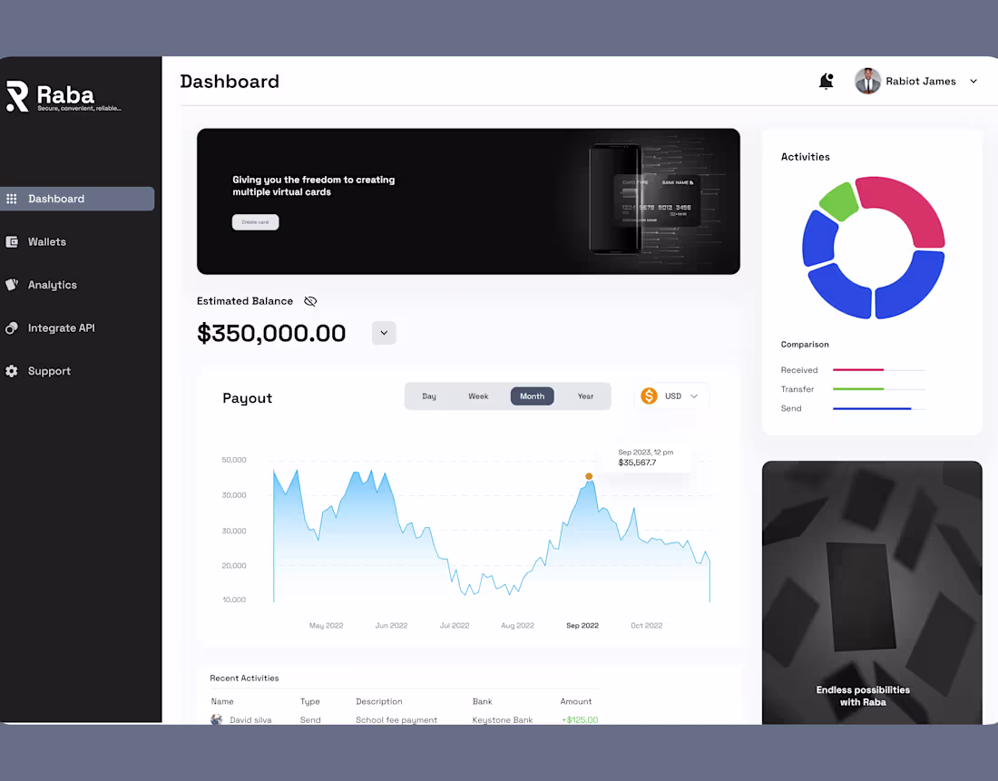 Cover image for Raba Dashboard design