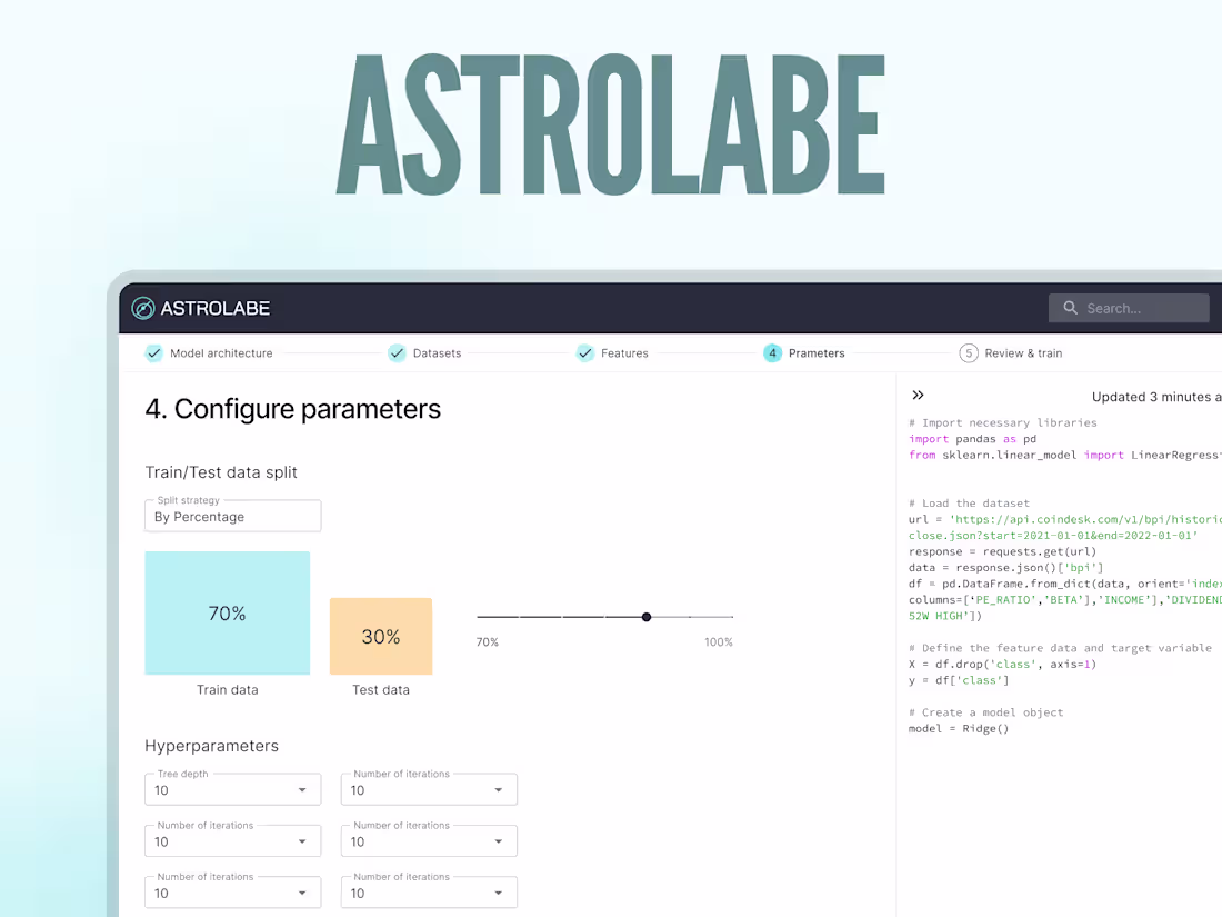 Cover image for Astrolabe ML Infrastructure Platform