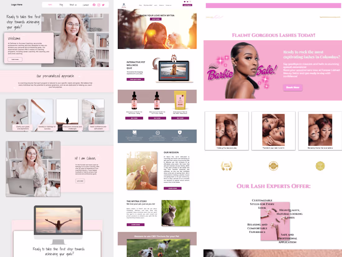 Cover image for Landing Pages and Website