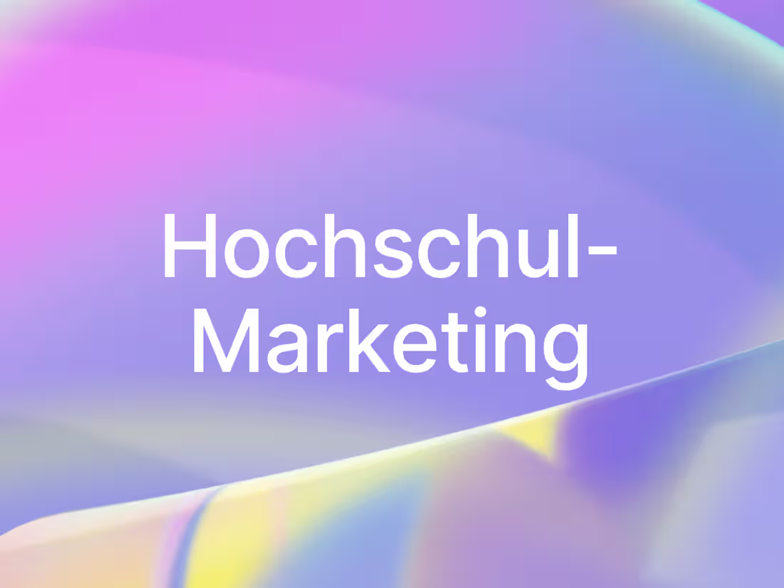 Cover image for Hochschulmarketing (university marketing)