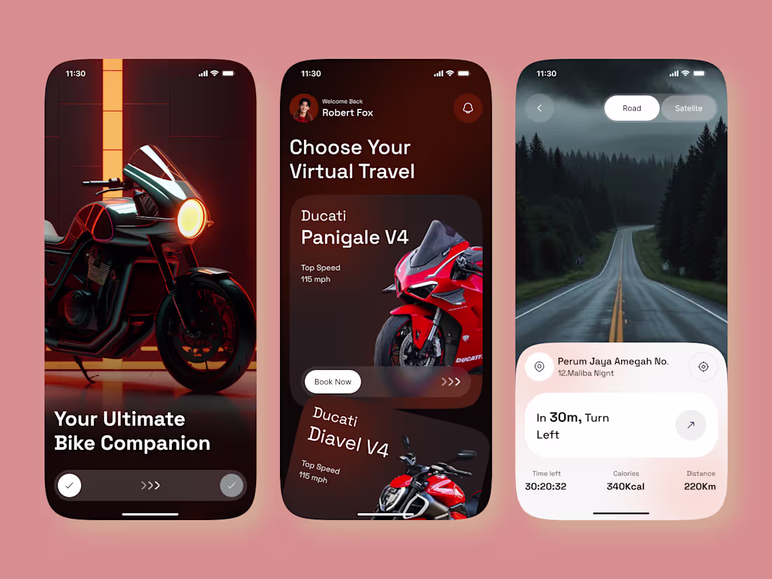Cover image for Hi Guys, 👋 This is my exploration for Bike Mobile App UI Be...