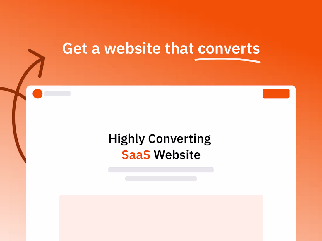 Cover image for Highly converting website for SaaS startups