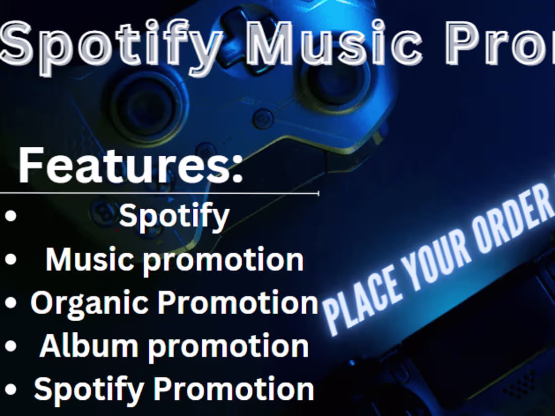 Cover image for I will do organic promotion  for spotify song promo music