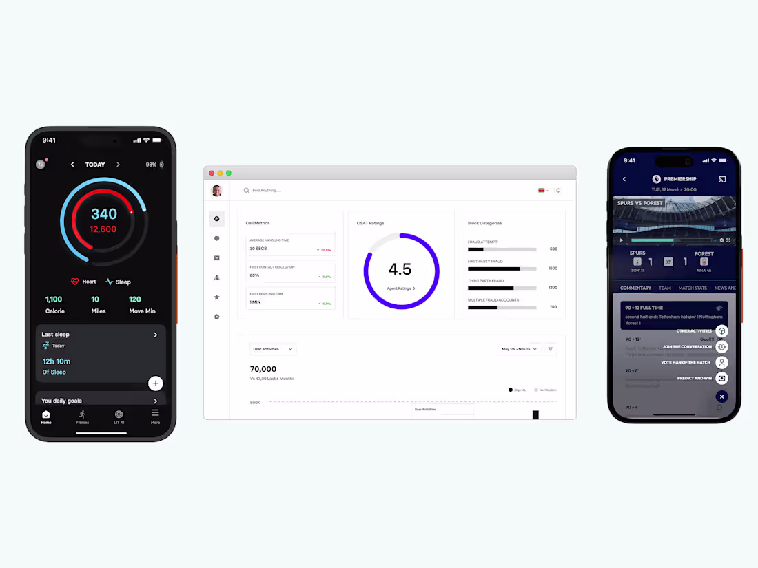 Cover image for Mobile and Web App design on Figma