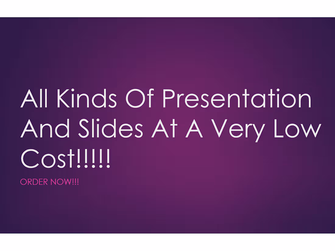 Cover image for I will make presentations for you