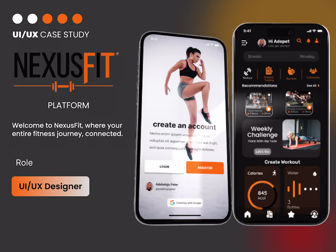 Cover image for A modern responsive fitness mobile app Check it out (https:/...