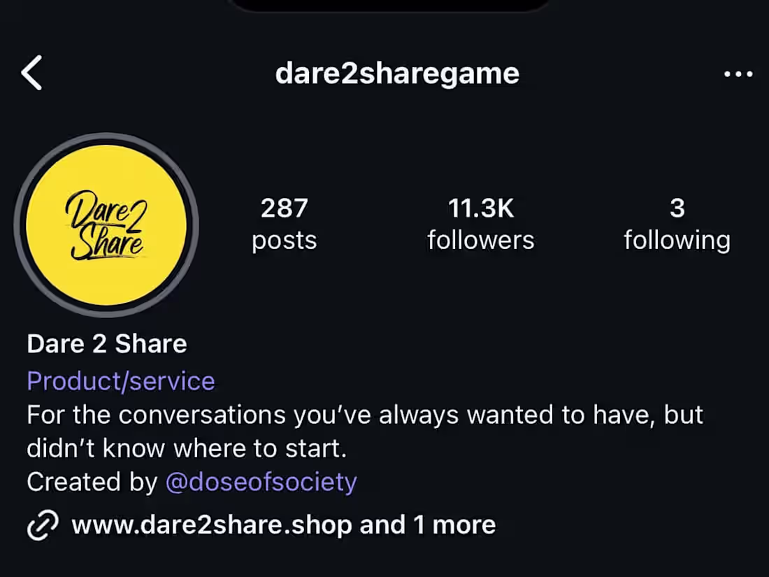 Cover image for Dare 2 Share | Social Media & Content Strategist
