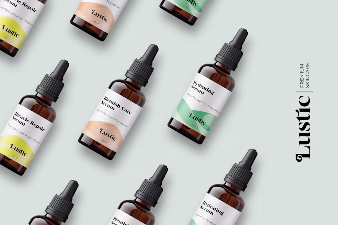 Cover image for Lustic Premium Skincare Branding on Behance