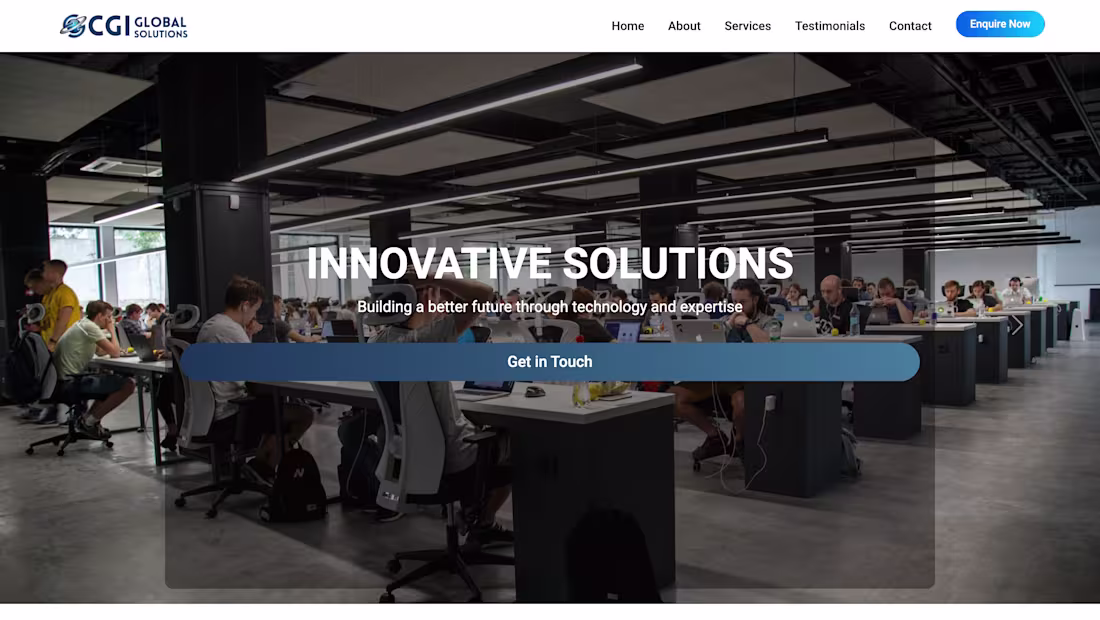 Cover image for CGI global Immigration Website