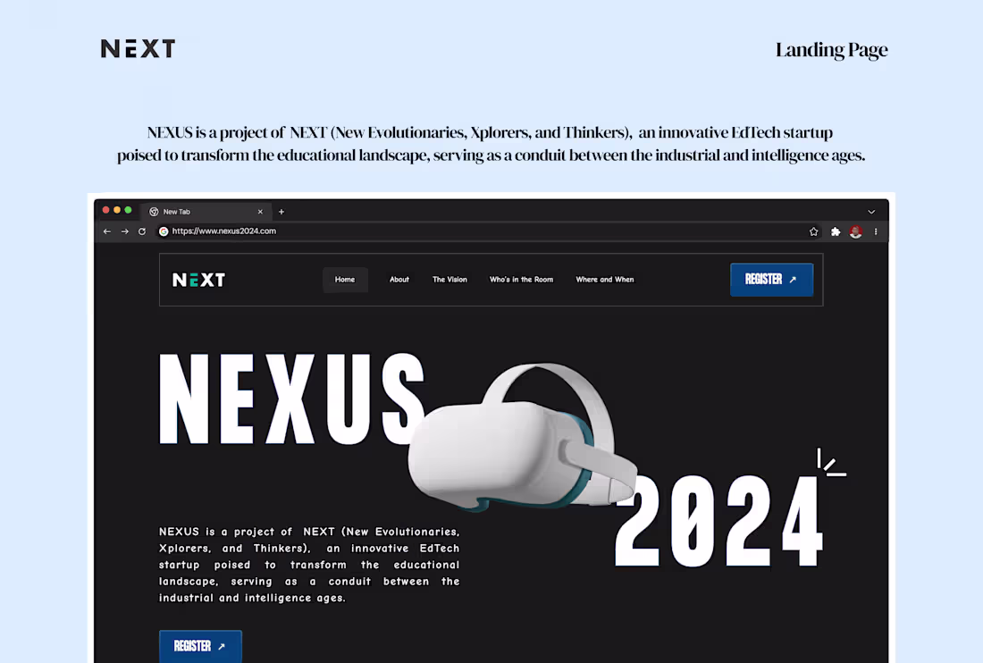 Cover image for Nexus EdTech Platform Landing Page and Payment Form