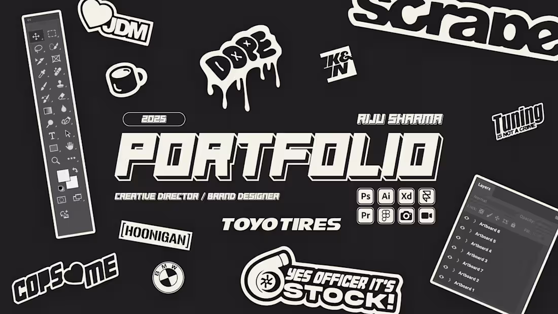 Cover image for Portfolio – Riju Sharma | Creative Director | Brand Designer