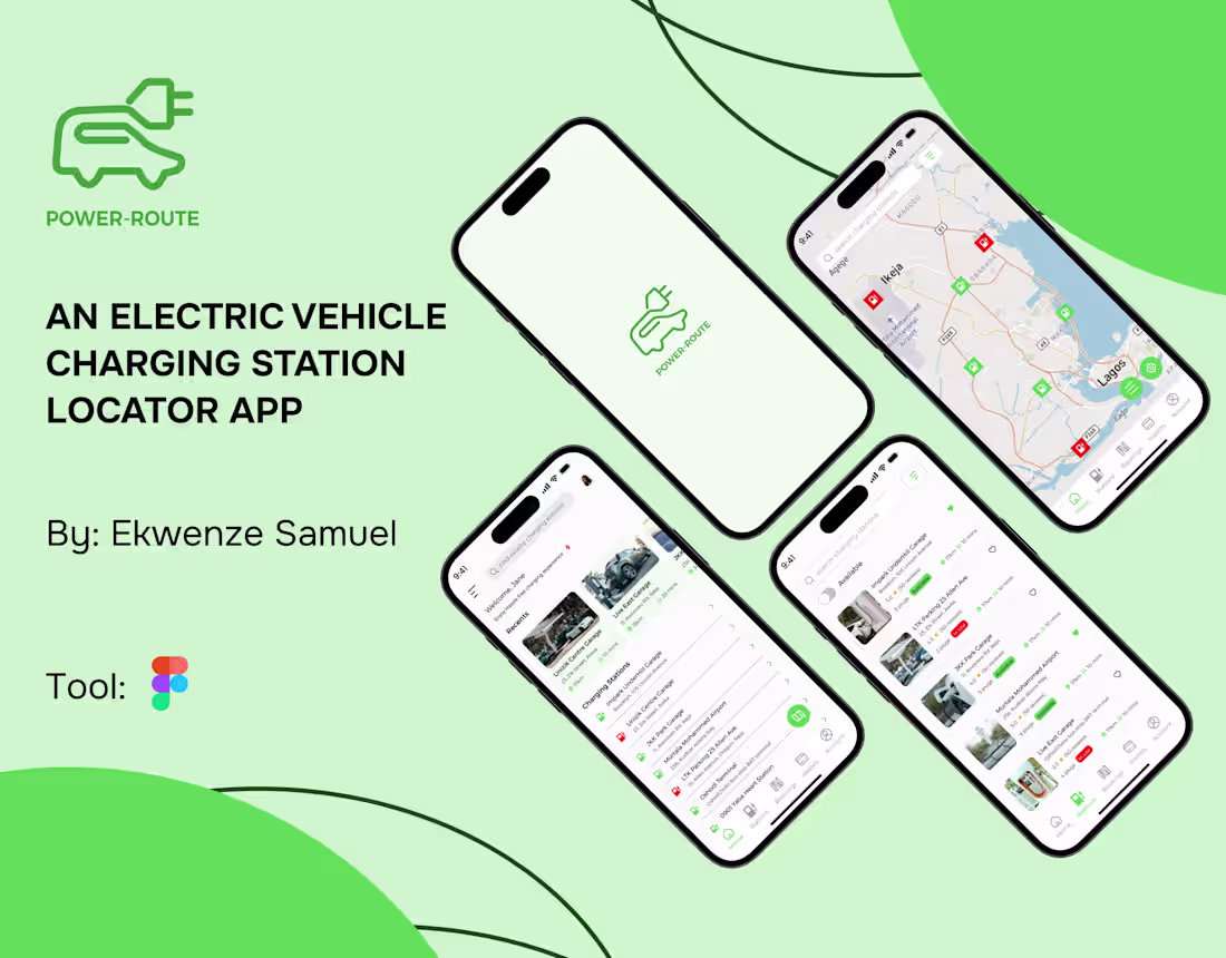 Cover image for POWER-ROUTE EV CHARGING STATION LOCATOR APP