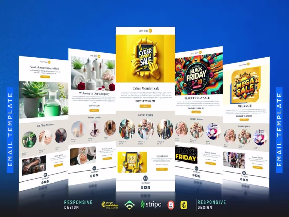 Cover image for I will do responsive HTML mailchimp email template  design