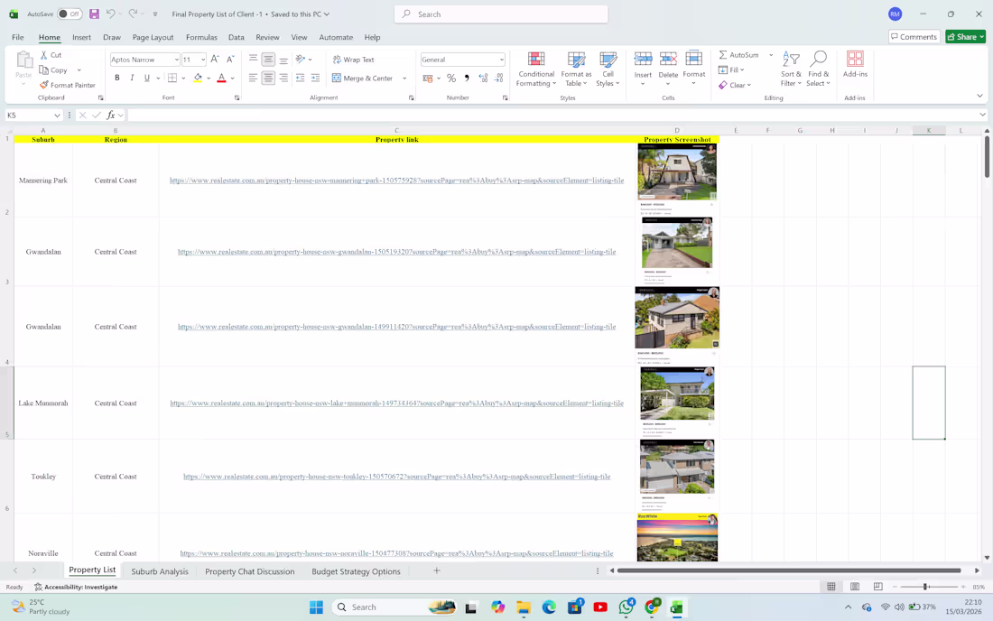 Cover image for Property Research in Excel