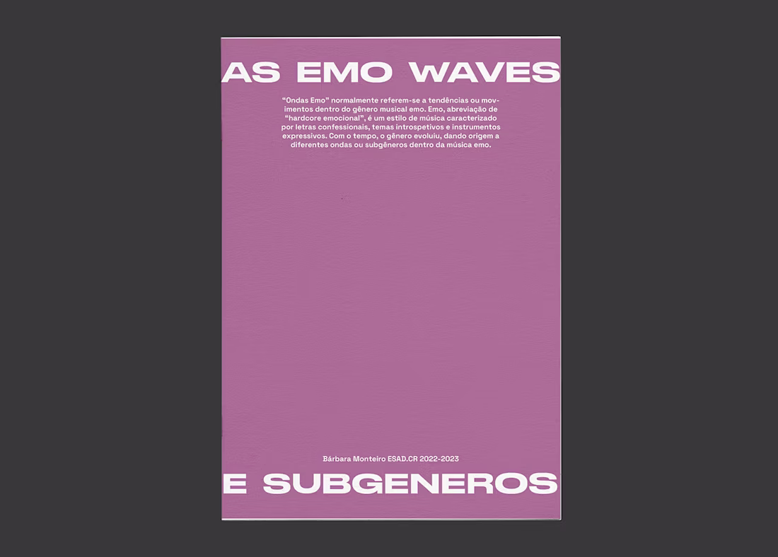 Cover image for Emo waves - zine : Behance
