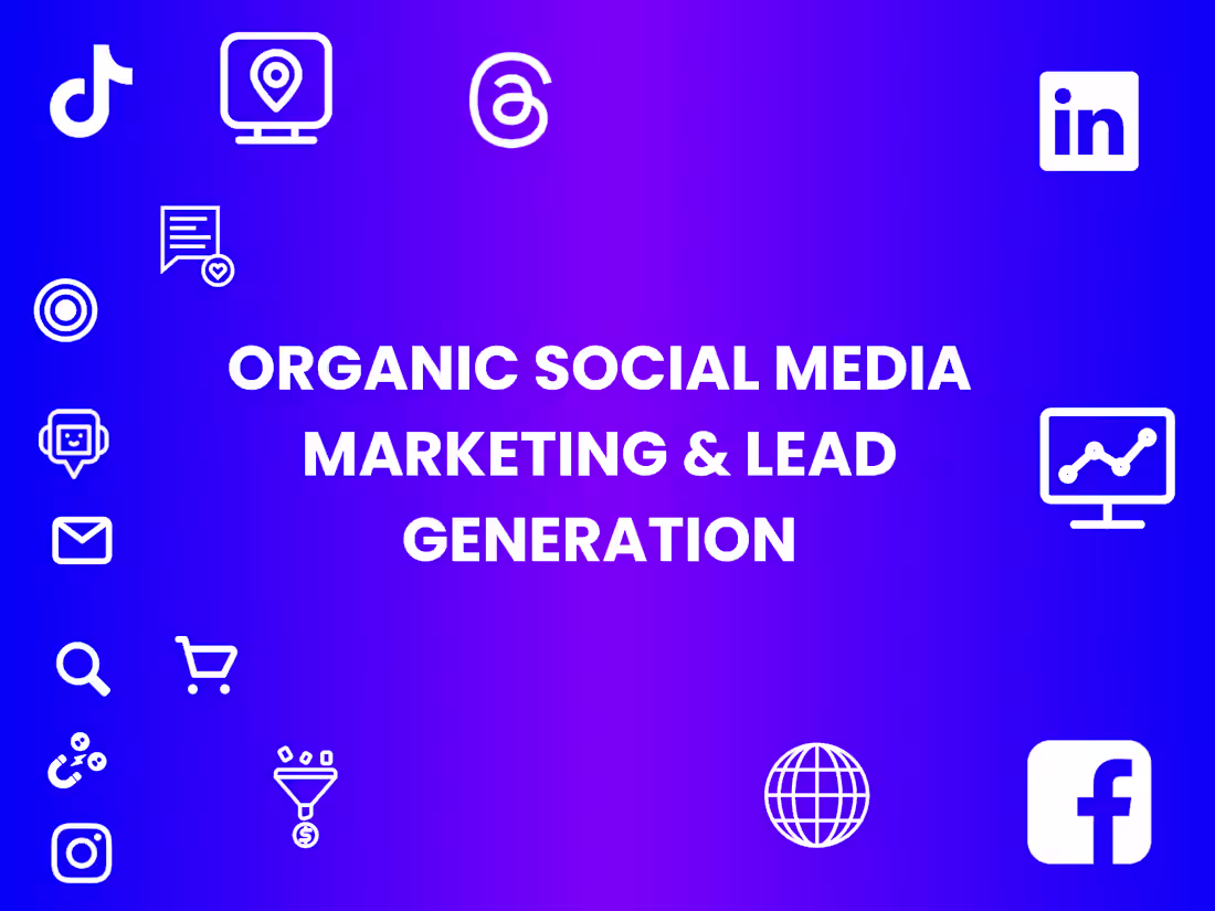 Cover image for Organic social media marketing & lead gen 