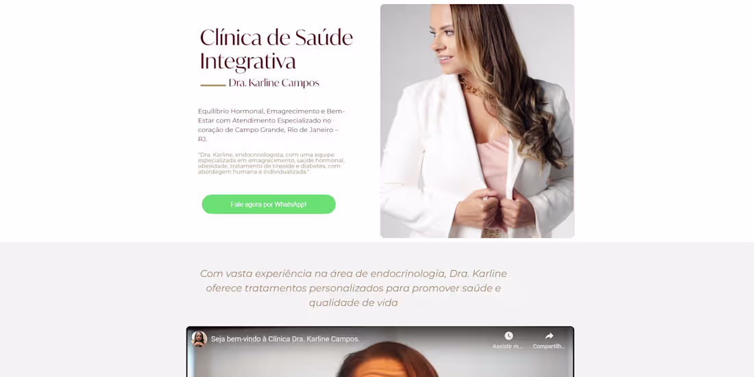Cover image for Landing Page for medical clinic