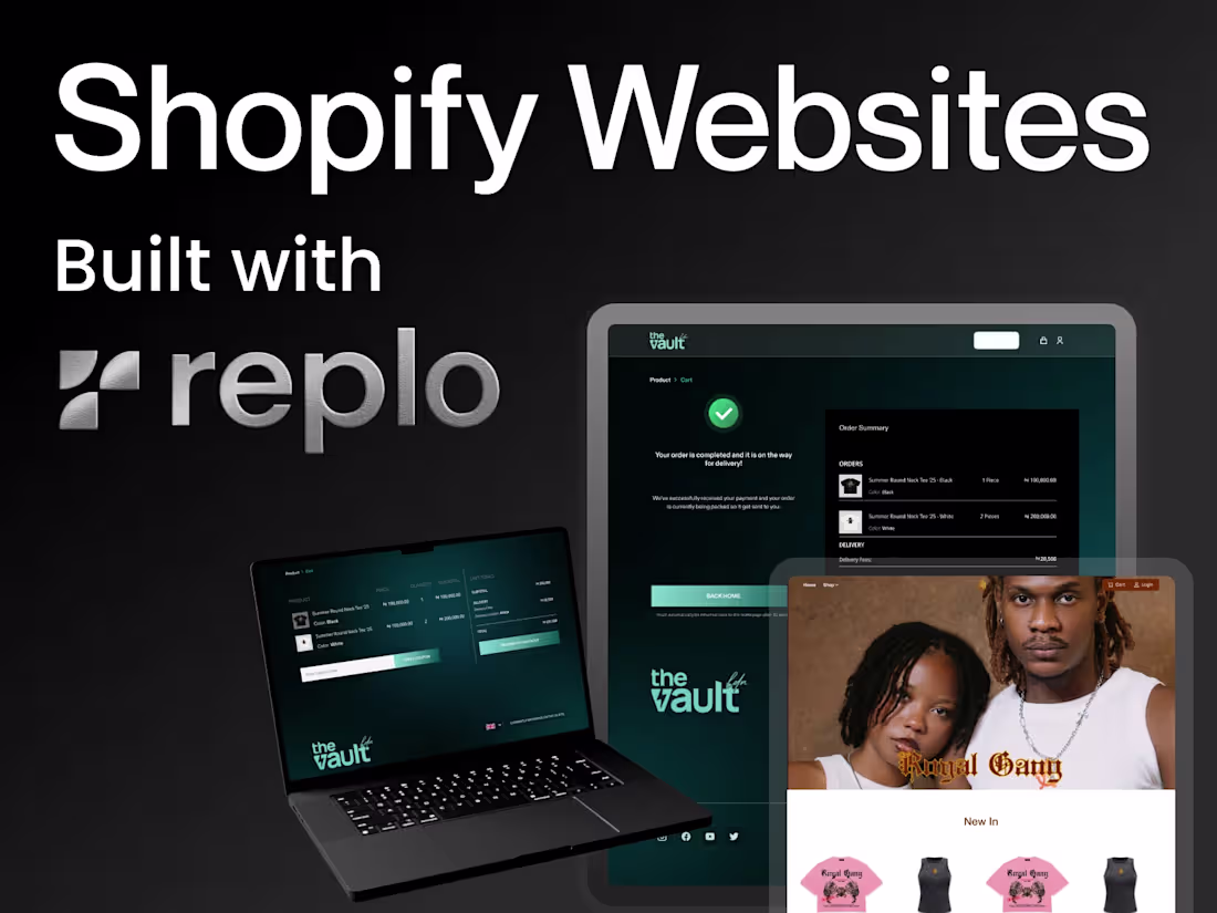 Cover image for Replo Design & Development Shopify Website