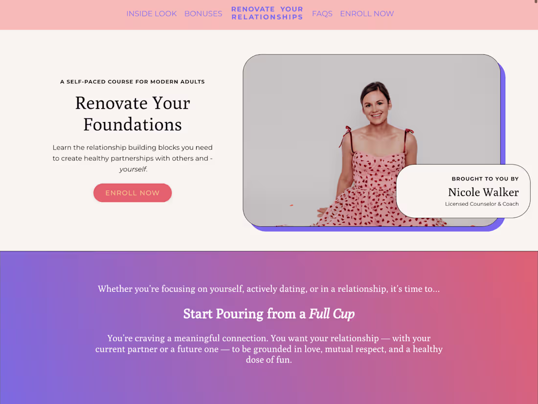 Cover image for Renovate Your Foundations Sales Page Part 1